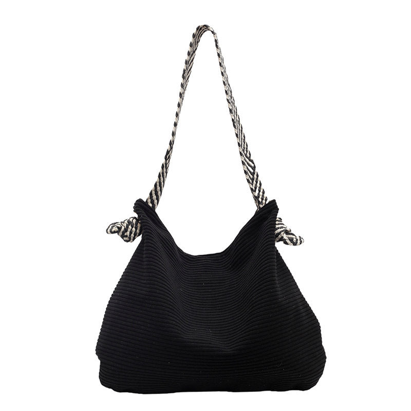 Versatile Fashion Ladies Corduroy Shoulder Bag