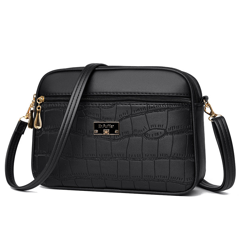 spring new simple high grade light luxury all match messenger bag
