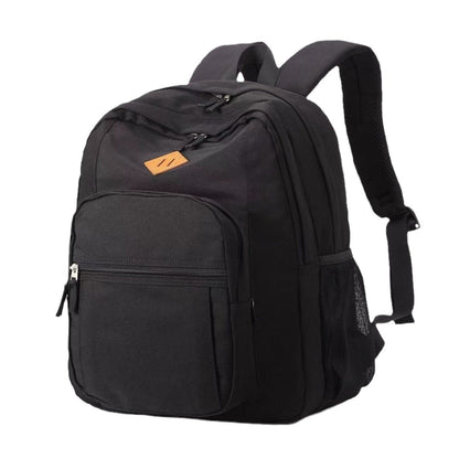 large capacity black wear resistant stain resistant casual and lightweight schoolbag