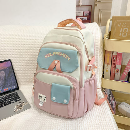 New High School And College Student Schoolbag Spine Protection Large Capacity