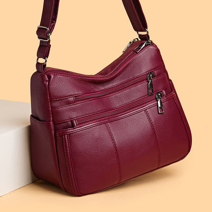 multi compartment shoulder commuter crossbody bag