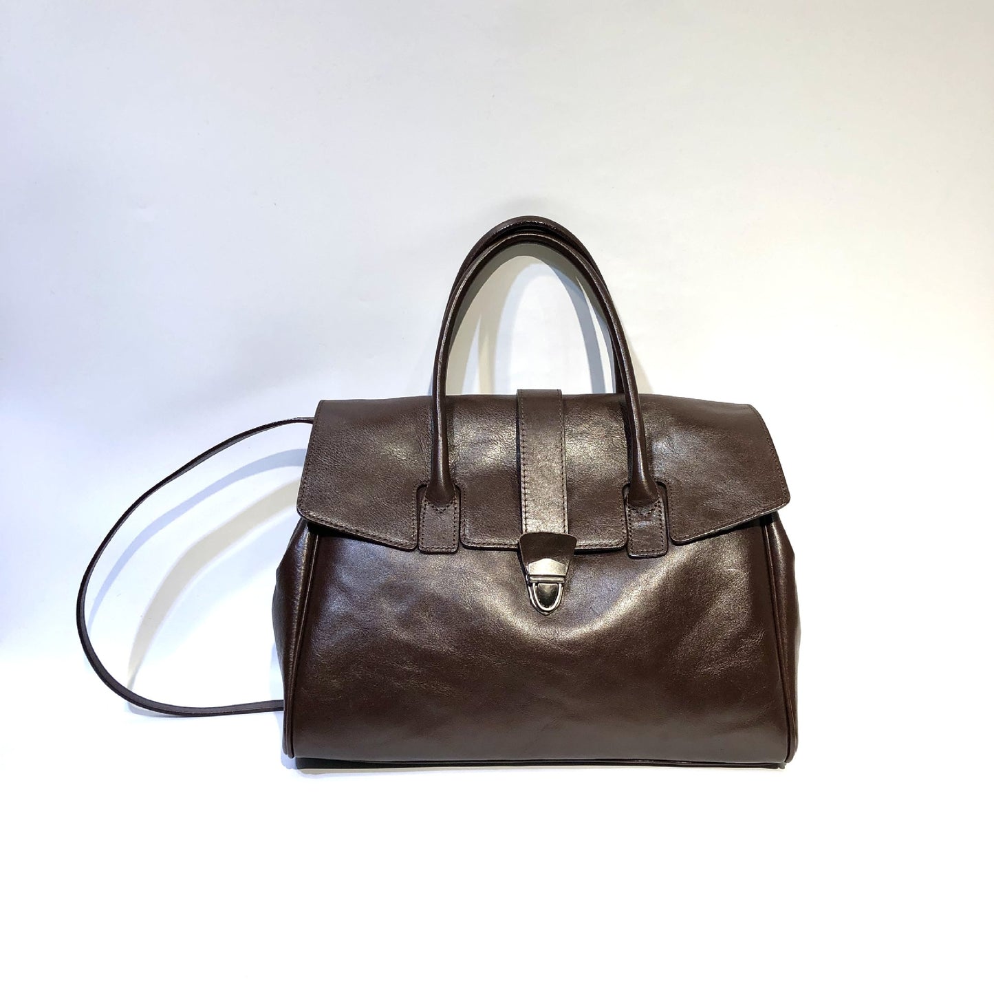Genuine Leather Bag Vintage Handmade First Layer Vegetable Tanning Leather