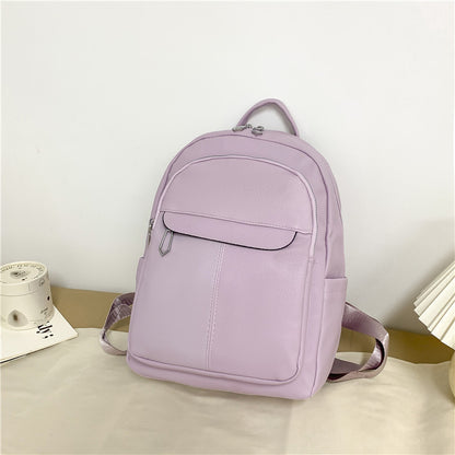 fashion college schoolbag trendy backpack womens all match simple large capacity