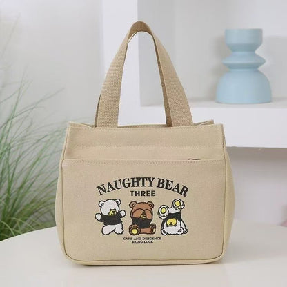 Canvas Handbag Carry Out Storage