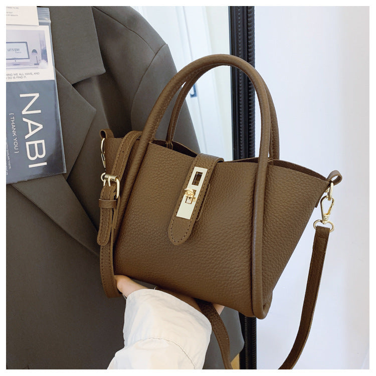 portable bucket shoulder crossbody underarm bag