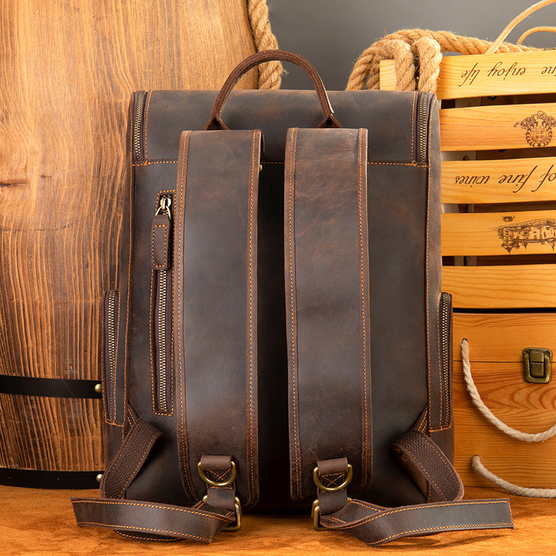 vintage backpack mens outdoor leisure travel