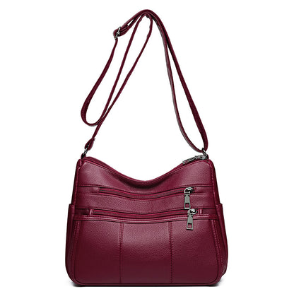 multi compartment shoulder commuter crossbody bag
