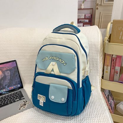 New High School And College Student Schoolbag Spine Protection Large Capacity