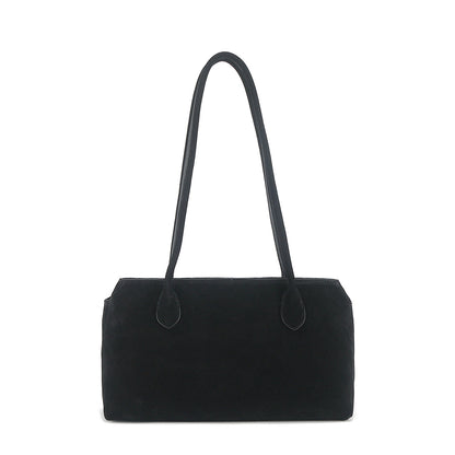 Leather Tote Large Capacity Underarm Bag Cowhide Handbag Women