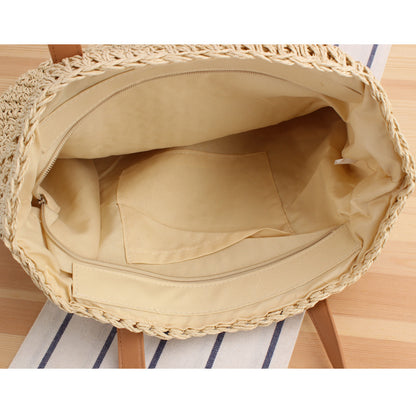 One-shoulder Paper String Hand-woven Large Capacity Hand Holding Casual Bag