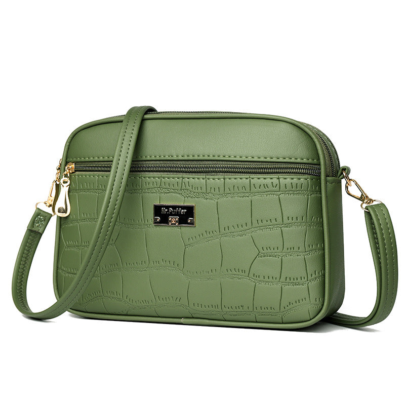 spring new simple high grade light luxury all match messenger bag