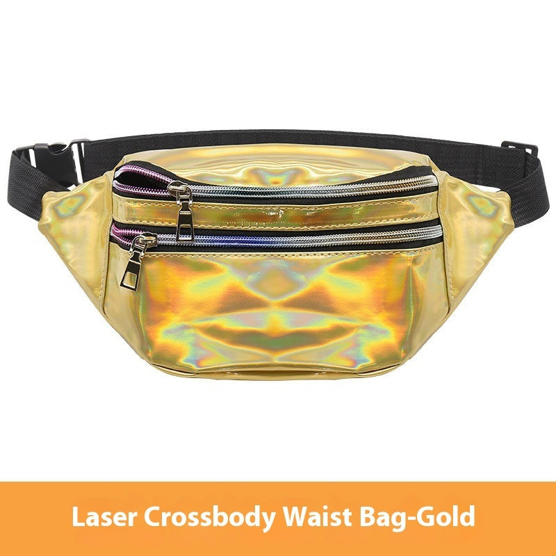 outdoor mens and womens waist pack sports fitness 7 color laser