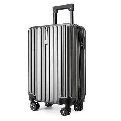 20-inch Large Capacity Student Suitcase Business Striped Trolley Case