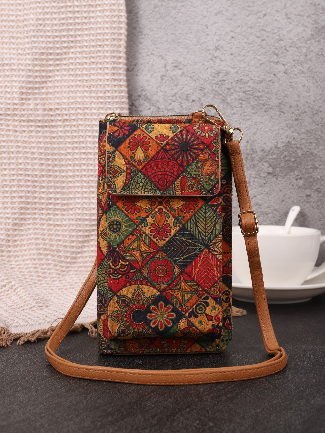 retro-bohemian-wallet-multi-functional-large-capacity-wood-grain-mobile-phone-bag