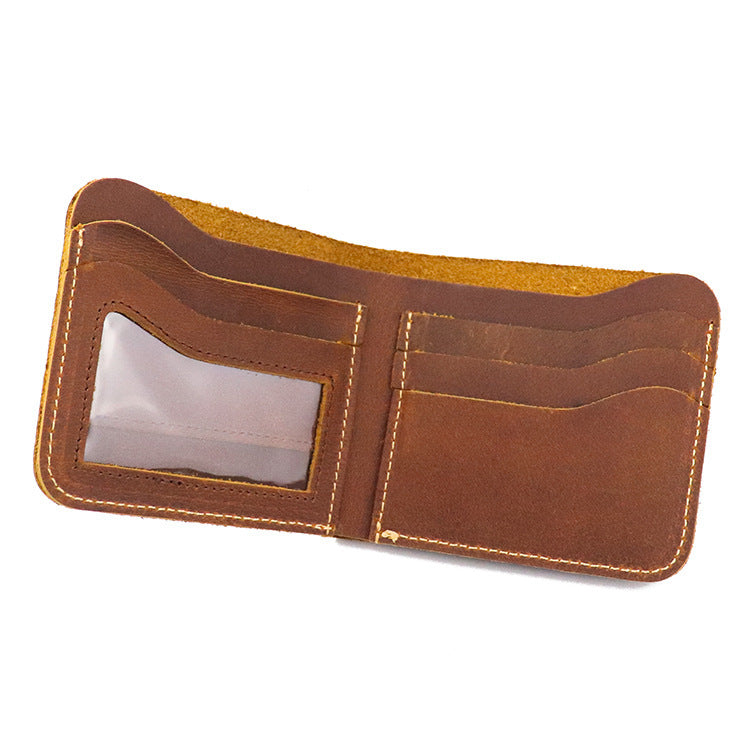 leather simple multi card wallet