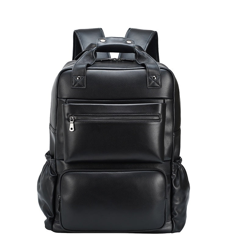 business shoulder outdoor travel leather backpack