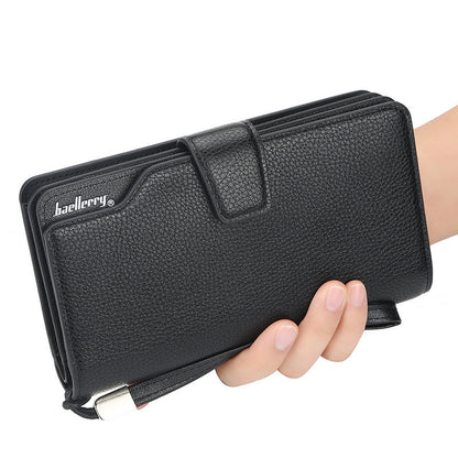 mens long european and american large capacity clutch