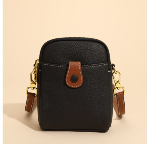 lychee pattern mobile phone bag small high quality leather crossbody bags for women wallet