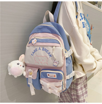 cute junior high school student large capacity backpack