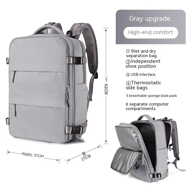 large capacity multifunctional travel waterproof mummy backpack