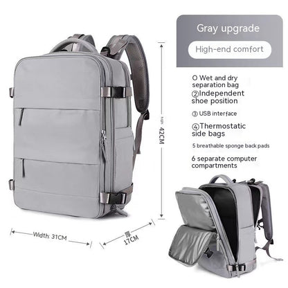 large capacity multifunctional travel waterproof mummy backpack