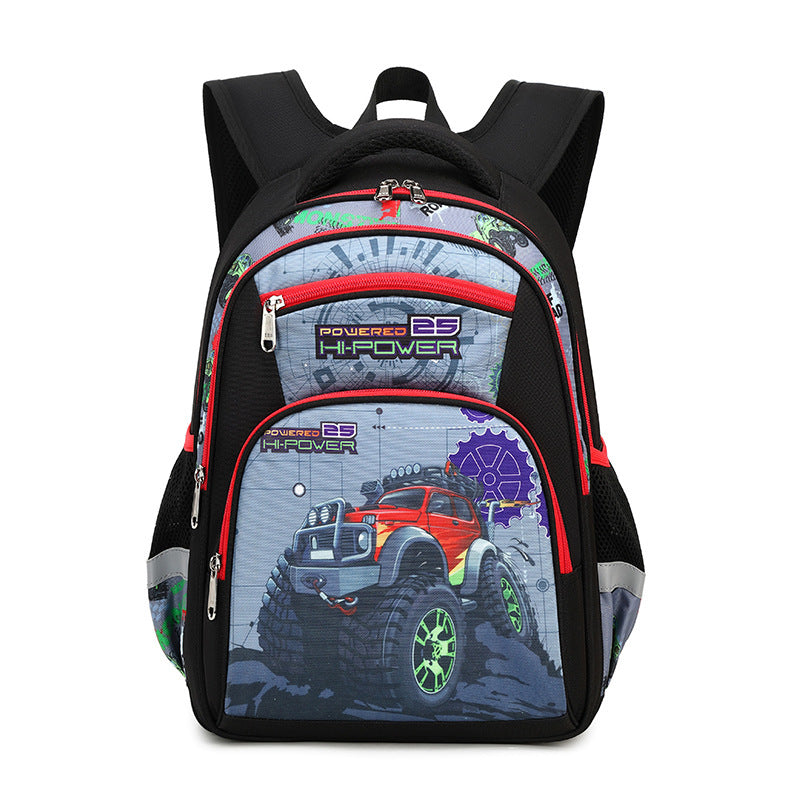 primary school boys large capacity childrens backpack space schoolbag