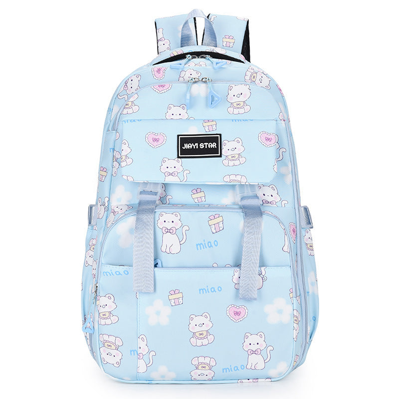 Cartoon Rabbit Pattern Printed Large Capacity Backpack