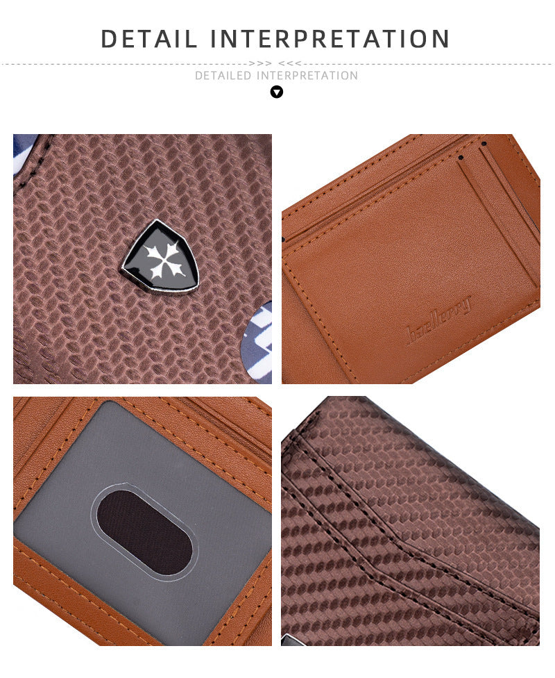 new mens wallet short and simple two fold