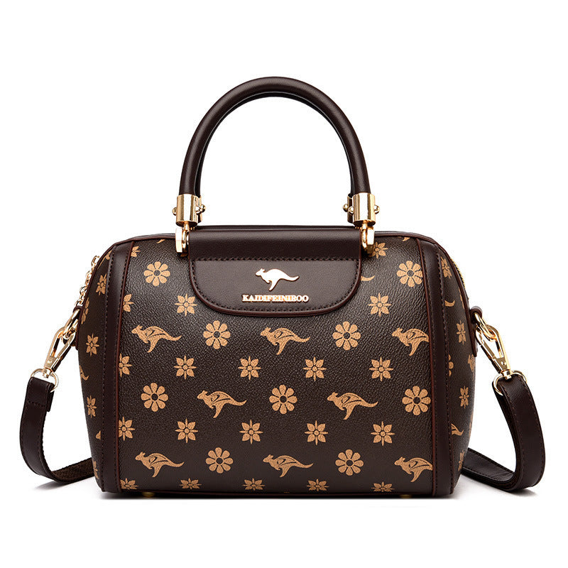 womens fashionable printed shoulder bag