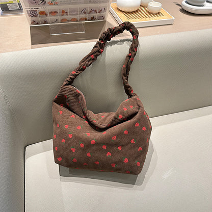 Women's Corduroy Corduroy Strawberry Cross-body Bag