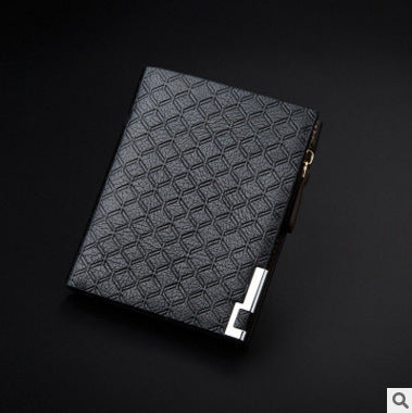 mens wallet short business embossed