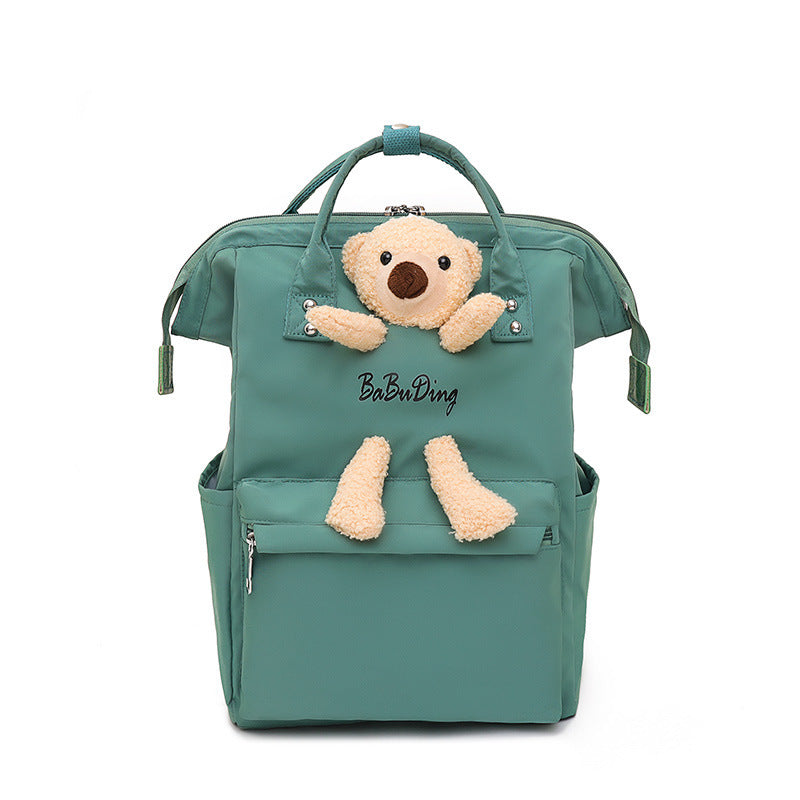 fashion cartoons on both shoulders bear doll casual bag