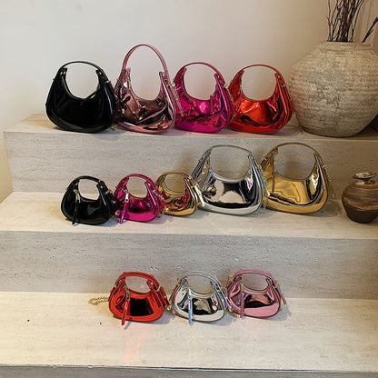 womens fashionable candy colored shoulder bag