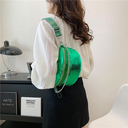 pu fashion crossbody women chest bag stone pattern one shoulder crossbody bag all match messenger belt bags