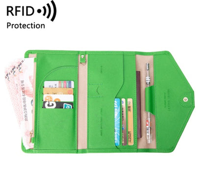 rfid multi function air ticket certificate bag male and female passport holder