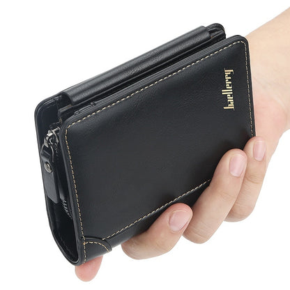 mens wallet short business multi card slots wallet