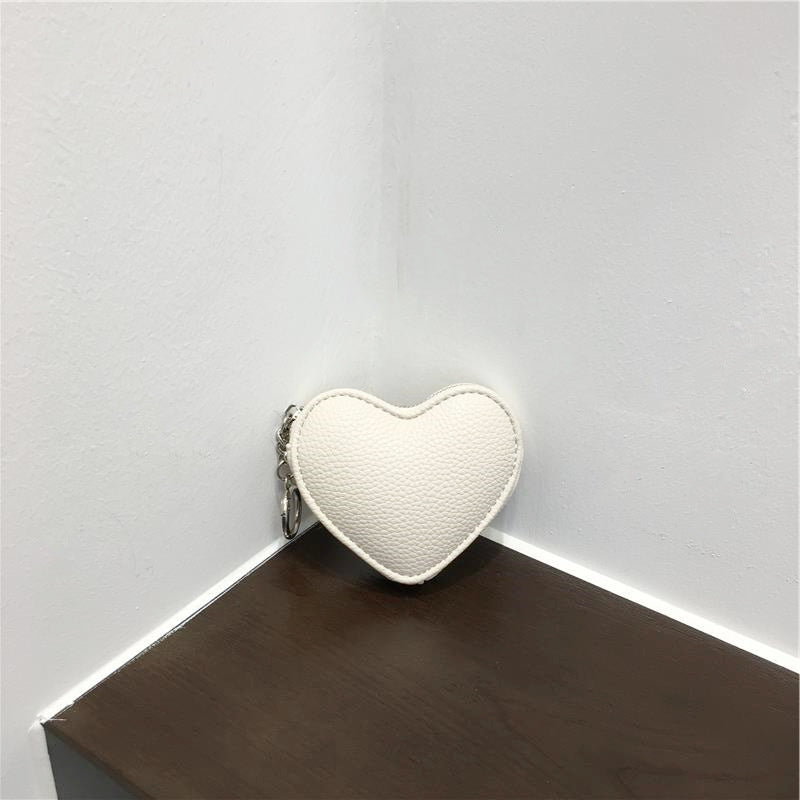 cute mini pendant love heart simplicity key case