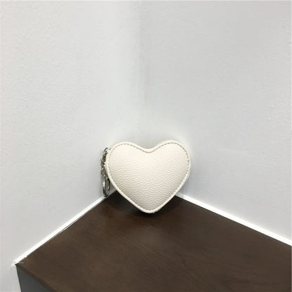 cute mini pendant love heart simplicity key case