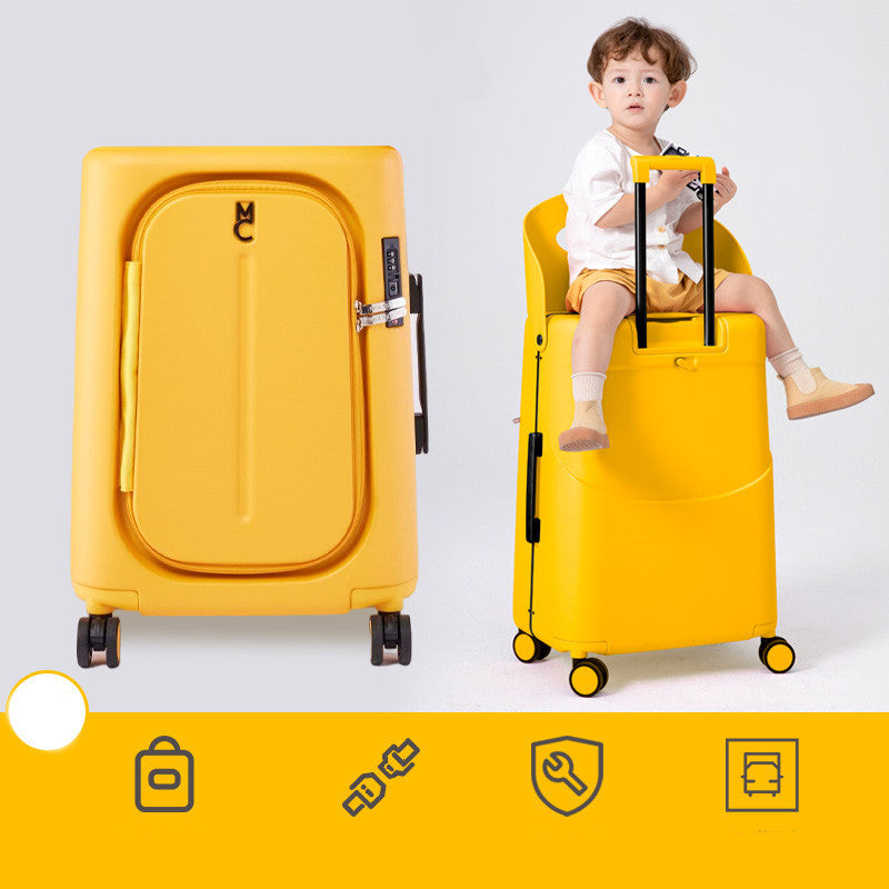 parent child treasure mom suitcase child seat