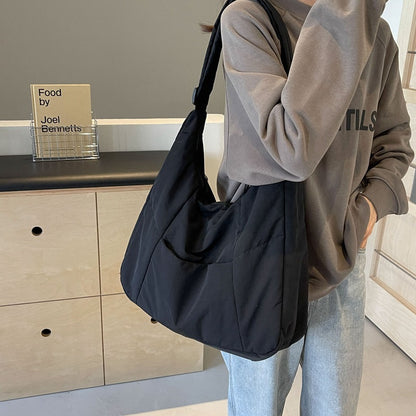 cotton padded korean casual shoulder bag