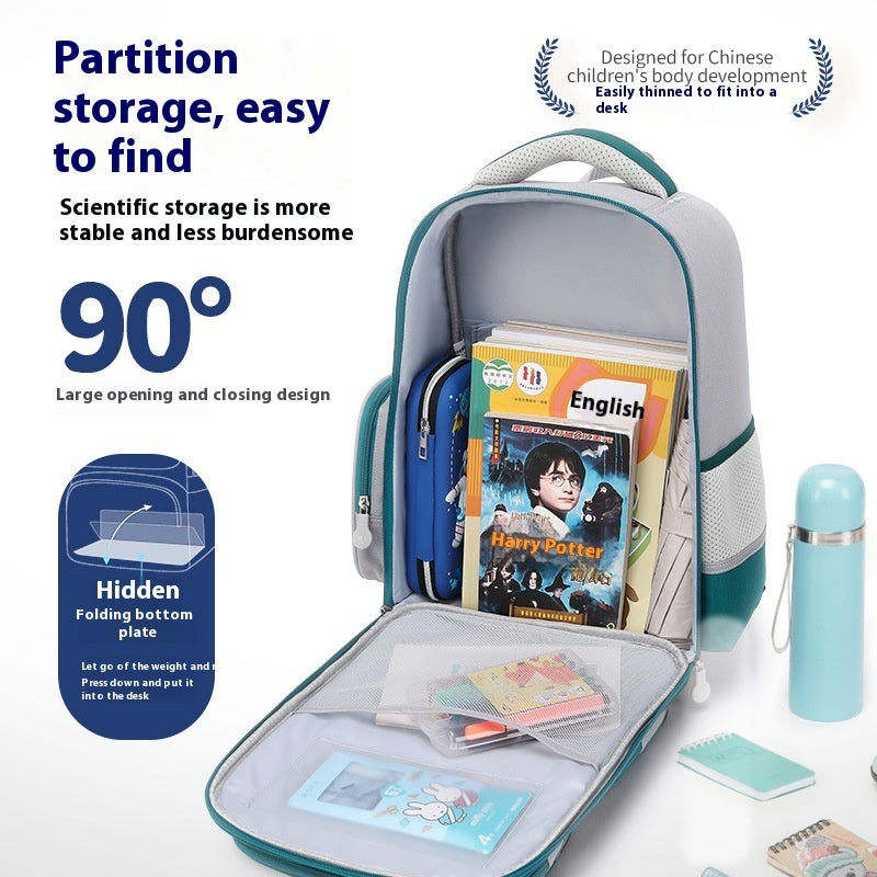 School Student Schoolbag Children's Waterproof Backpack Wear-resistant Men And Women