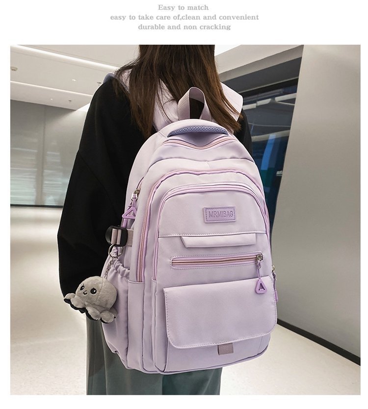 simple large capacity travel backpack for women casual japanese