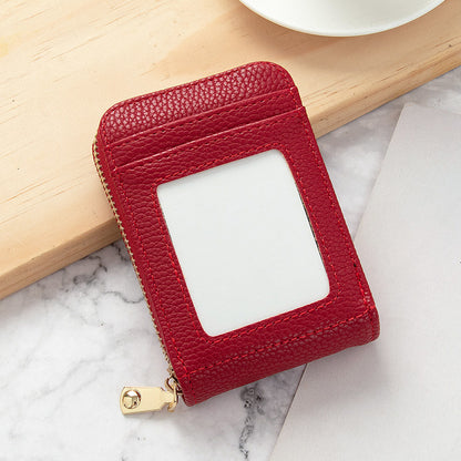 card holder womens anti degaussing mini and simple multi function