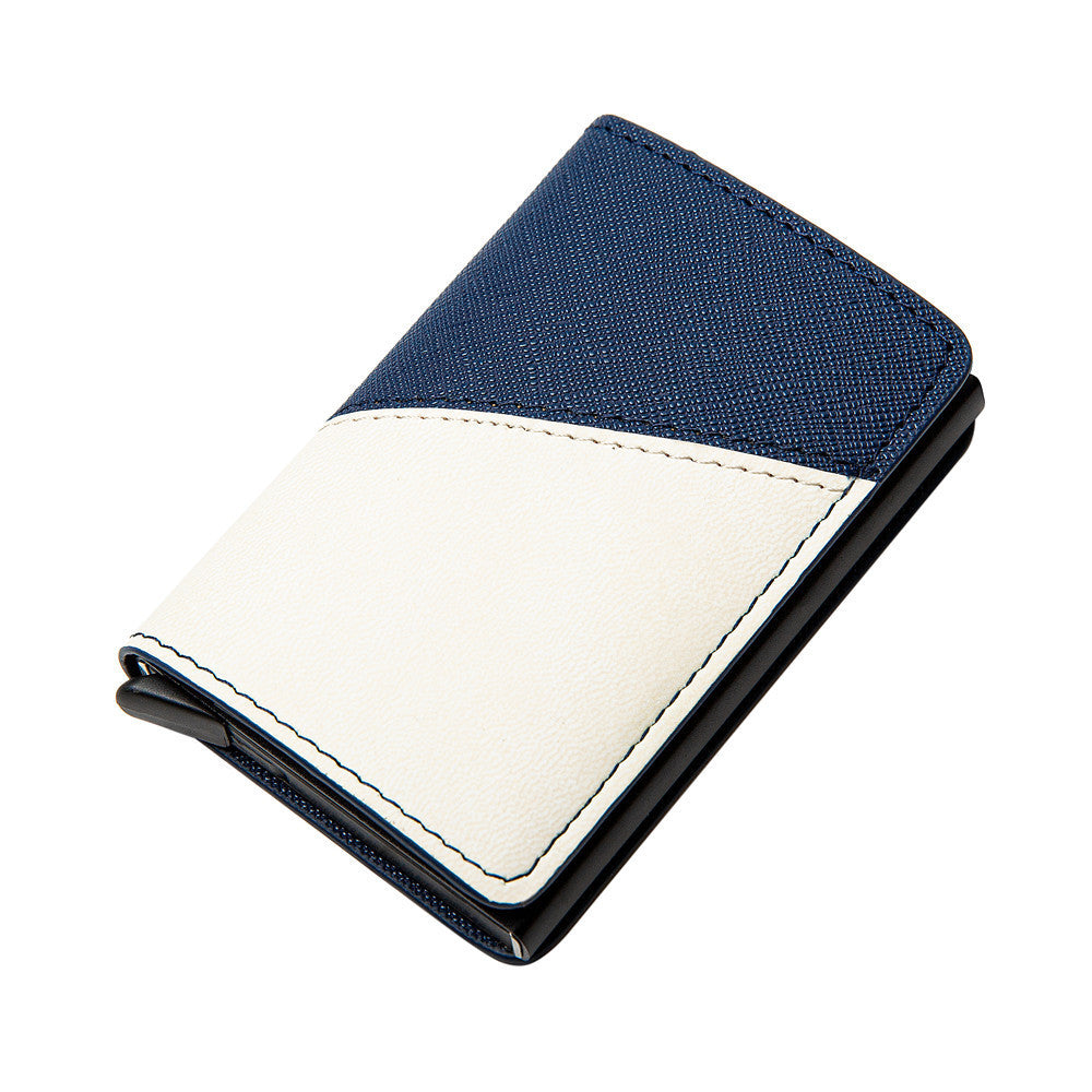 mens fashion color contrast wallet