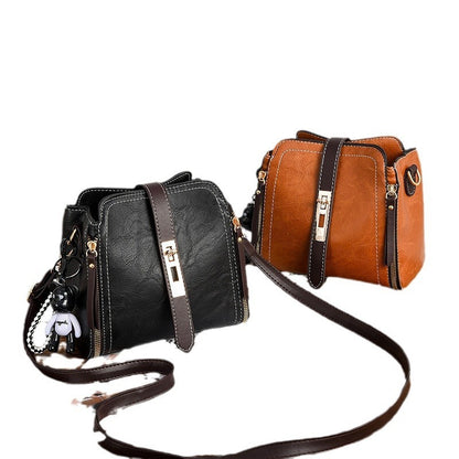 barrel tote womens fashion pu leather shoulder messenger bag