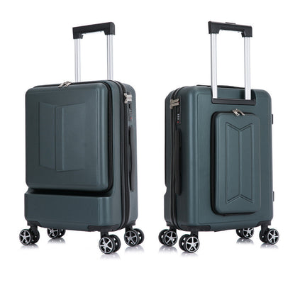 front and rear opening universal wheel trolley case