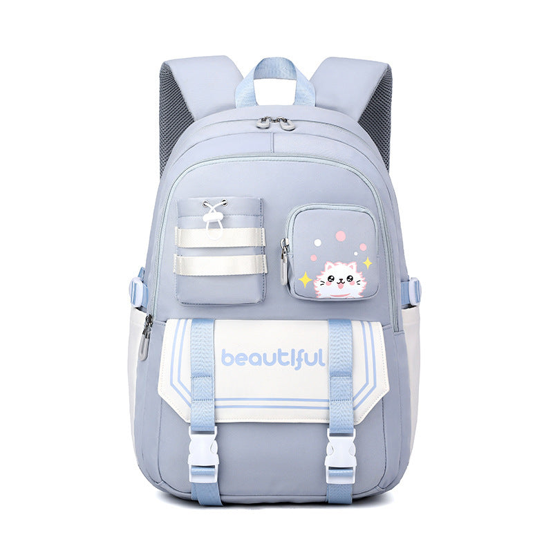 large capacity schoolbag for primary school girls cute