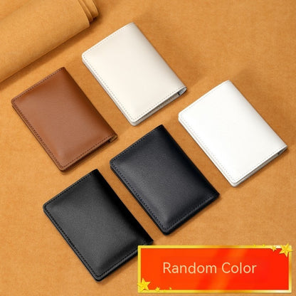 ultra thin cowhide card holder men and women