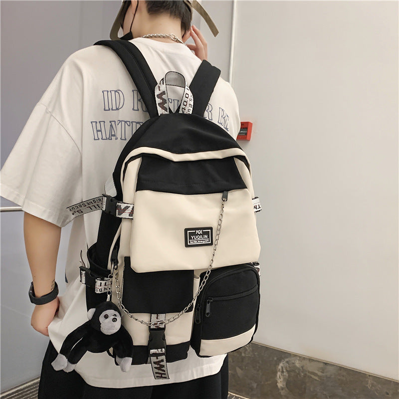 junior high school college students backpack