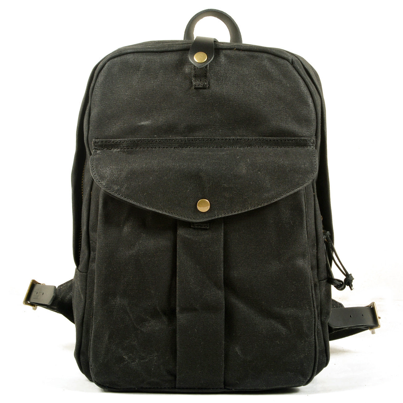 retro outdoor large capacity canvas stitching backpack